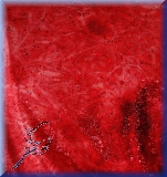 Samt Batik Rot - bi-elastisch