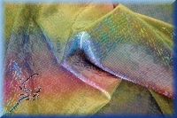 Glitzerlycra Regenbogen irisierend - bi-elastisch
