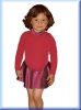 Warmes Kürkleid aus Fleece mit Glitzersamt
